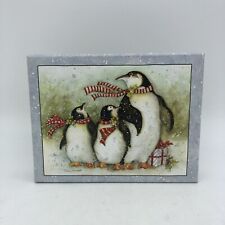 LANG Box Susan Winget 16 Holiday Christmas Cards Penguin Snow 2013 for sale  Arlington Heights