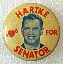 Vintage 1958 Vance Hartke for Indiana Senator Campaign Pin Button for sale  Shipping to South Africa