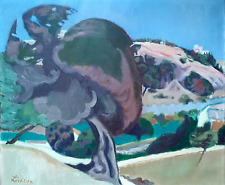 Huile tableau paysage d'occasion  La Bazoche-Gouet