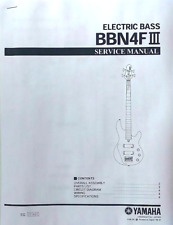 Usado, Manual de servicio para bajo sin trastes Yamaha BBN4F III y folleto lista de piezas segunda mano  Embacar hacia Argentina