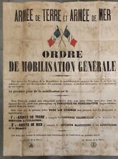 Rare affiche ordre d'occasion  Pouilly-en-Auxois