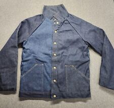 Vintage 90s Prison Issued Blanket Lined Heavy Denim Chore Jacket Mens Sz M, used for sale  Shipping to South Africa