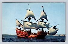 Plymouth MA-Massachusetts, Mayflower II, Replica Pilgrim Vessel Vintage Postcard for sale  Shipping to South Africa