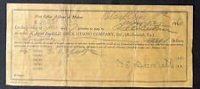 1916 Promisorio antiguo de la compañía Buck Guano Richmond Virginia con sello fiscal segunda mano  Embacar hacia Argentina