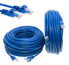 Usado, Cable de conexión de red LAN Ethernet CAT6e/CAT6 RJ45 azul 25 ft - paquete múltiple de 200 ft lote segunda mano  Embacar hacia Argentina