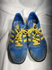 Tênis Adidas Marathon 80 masculino causal listrado azul amarelo tamanho 11 comprar usado  Enviando para Brazil