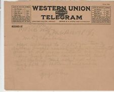 Western union telegram for sale  HOVE