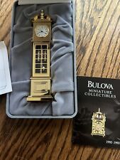 Bulova miniature clock for sale  Shipping to Ireland