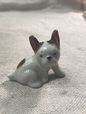 Vintage Bulldog Francês Filhote de Cachorro Porcelana Japão Casa de Bonecas Miniatura Super Doce comprar usado  Enviando para Brazil