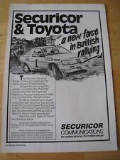 Securicor toyota british for sale  BRISTOL