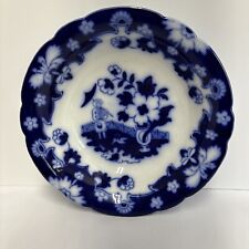 Royal Staffordshire Pottery Antique Pekin Pattern Flow Blue 9 1/2" Serving Bowl, used for sale  Shipping to South Africa