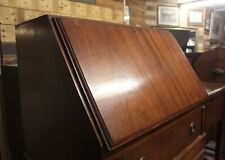 Vintage Mahogany Bureau Writing Study Desk With Leather Writing Desk, used for sale  Shipping to South Africa