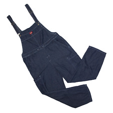 DICKIES Workwear Chambray Overalls Blue Straight Mens M W40 L29 for sale  Shipping to South Africa