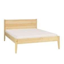 Łóżko podwójne 140x200 drewniane PRESTO, kolor sosnowy + stelaż, używany na sprzedaż  PL