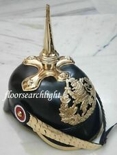 Casco de cuero prusiano alemán Pickelhaube Oficial bávaro Casco usable de... segunda mano  Embacar hacia Argentina