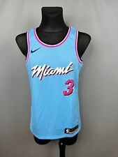 CAMISETA DE BALONCESTO NIKE DWYANE WADE MIAMI HEAT EDICIÓN CIUDAD EDICIÓN NBA TALLA M segunda mano  Embacar hacia Argentina