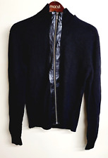 Suéter masculino Michael Kors de malha com zíper e acabamento em couro sintético PRETO tamanho médio! comprar usado  Enviando para Brazil