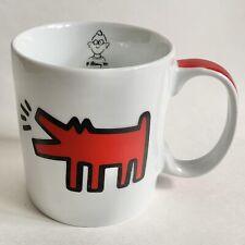 Keith Haring 12 Oz. Caneca de café Tok & Stok vermelha latindo cachorro porcelana abstrata comprar usado  Enviando para Brazil