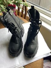 Black chunky boots for sale  FAREHAM