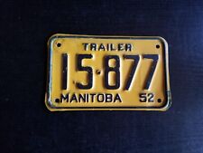 Placa de licença de trailer 1952 Manitoba comprar usado  Enviando para Brazil