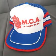 MCA Clay Roof Tiles Trucker Three Stripe Hat Cap Mesh Foam Snapback Adjustable for sale  Shipping to South Africa