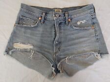 Usado, Shorts jeans Citizens of Humanity Danielle corte 27 lavagem leve desgastado alto comprar usado  Enviando para Brazil