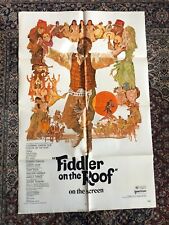 FIDDLER ON THE ROOF original 1972 27x41 one sheet movie poster TOPOL for sale  Shipping to South Africa