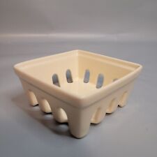 Used, Ceramic Berry Basket Food Strainer Container Counter Fridge Storage White for sale  Shipping to South Africa