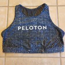 Sutiã esportivo Peloton COM feminino M médio Stardust tweed logotipo azul gola alta malha comprar usado  Enviando para Brazil