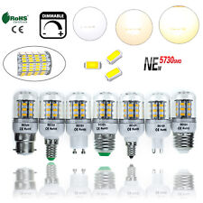 DC 12V 24V 7W Dimmable E27 E14 GU10 27 LED Corn Light Bulb 5730 SMD White Lamps, used for sale  Shipping to South Africa