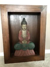 wood buddha face wall decor for sale  Bloomfield Hills