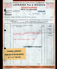 BRIVE (19) USINE de CONFECTION / TABLIERS La Briviste "LAFARGE & RODAS" en 1949 comprar usado  Enviando para Brazil