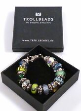 kv2/5 Trollbeads Bracelet 925 Silver + Glass 27 Pieces for sale  Shipping to South Africa