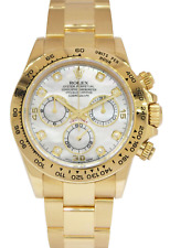 Rolex Daytona cronógrafo ouro amarelo 18k MOP diamante 40mm relógio B/P '16 116508 comprar usado  Enviando para Brazil