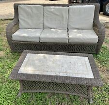 couch outdoor wicker for sale  Liberty Hill