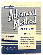 Livro - Método Avançado Rubank - Clarinete Vol.2 por Voxman, H comprar usado  Enviando para Brazil