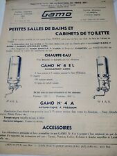 Dépliant Catalogue 1931 Gamo Salles De Bain Baignoire Lavabos French Catalog comprar usado  Enviando para Brazil