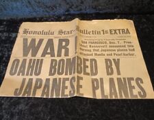 pearl harbor newspaper for sale  Morgan Hill