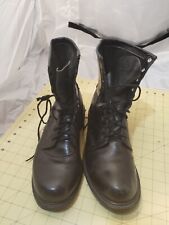 Amputee Chippewa Black Leather Boots 2x right mens 10 Vibram sole oil resistant  for sale  Shipping to South Africa