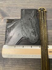 Vintage Letterpress Printers Block - LARGE HORSE for sale  Shipping to South Africa