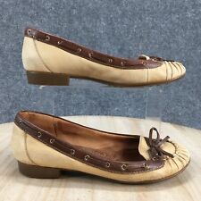 Usado, Sapatos femininos Sofft Boat 6 M casual slip on moc toe sapatilhas de balé couro marrom comprar usado  Enviando para Brazil