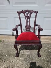 Chippendale Carved Mahogany Children's or Doll Side Chair By Hickory for sale  Shipping to South Africa