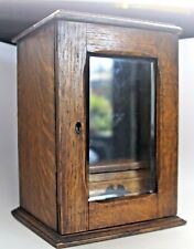 Antique Quarter Sawn Oak Tobacco Cigar Humidor Dresser Box Display Cabinet  for sale  Ventura