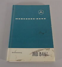 Usado, Instrucciones Servicio/Manual Mercedes-Benz Motor MB 846A / Desde De 01/1965 segunda mano  Embacar hacia Argentina