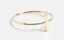 Diseño de barra sólida simple en anillo de moda de moda de oro amarillo de 10 quilates de alto acabado segunda mano  Embacar hacia Argentina