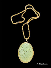 Oval jade locket for sale  Dingmans Ferry