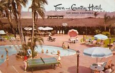 San Diego CA Town & Country Hotel (sin precio de reserva Route 101) Ping-Pong @ The Pool años 50 segunda mano  Embacar hacia Argentina
