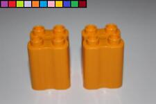 Lego Duplo - 2x pień drzewa - do krzewu palmy drzewa - całkowicie jasno-pomarańczowy - roślina, używany na sprzedaż  Wysyłka do Poland