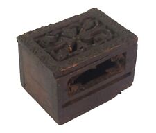 Handmade Wood Incense Burning Dhoop Holder Box Vintage Jewelry i71-836 for sale  Shipping to South Africa
