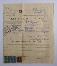 Certificato monta cavallina usato  Portomaggiore